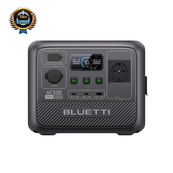 BLUETTI AC50B Estación de energía portátil para camping | 700 W 448 Wh