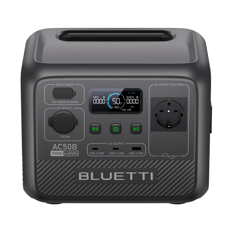 BLUETTI AC50B Estación de energía portátil para camping | 700 W 448 Wh