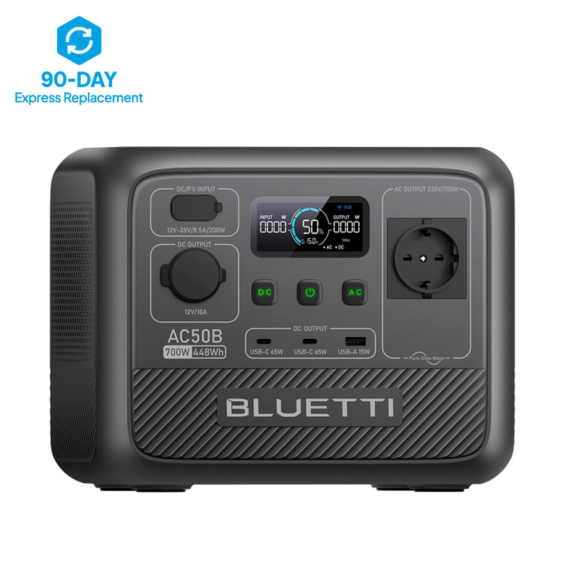 BLUETTI AC50B Estación de energía portátil para camping | 700 W 448 Wh